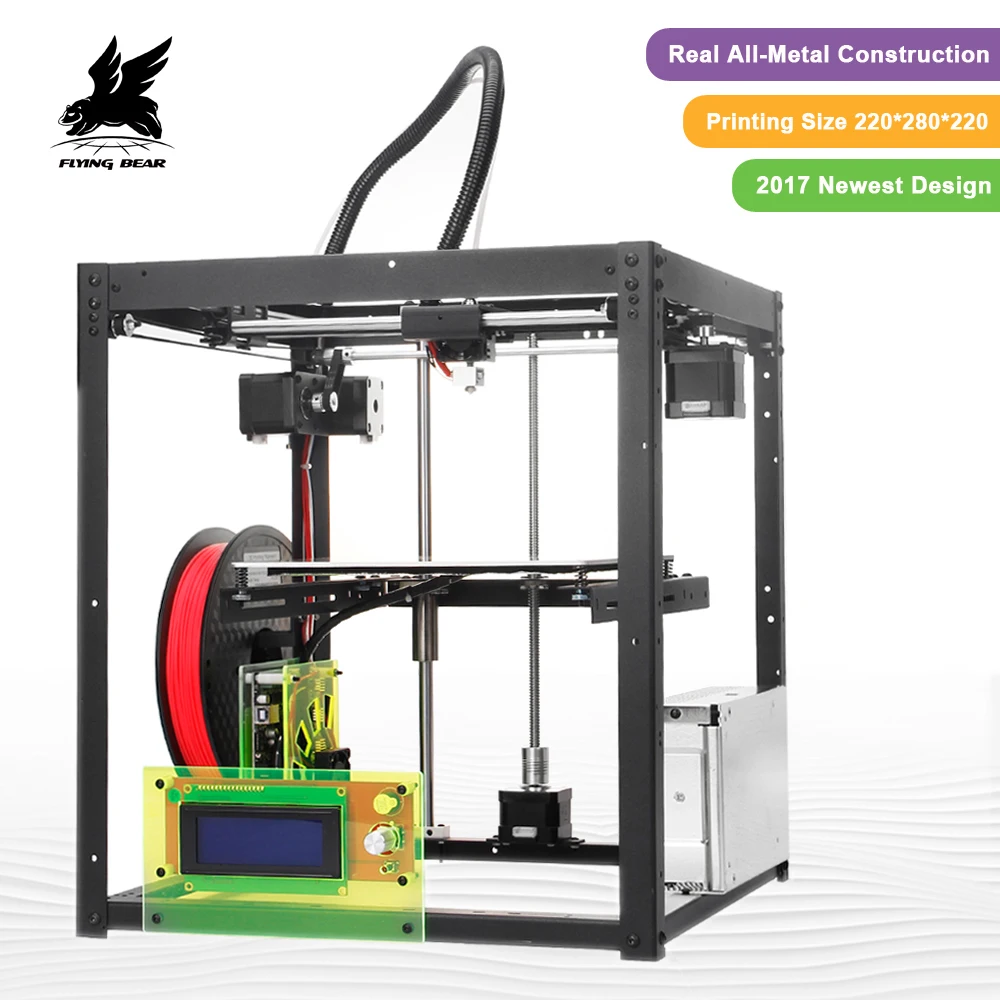 3D принтеры комплект flyingbear P905 все металлические двойной экструдер автоматическое