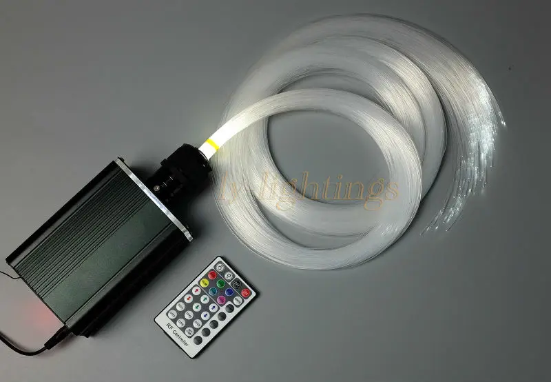 For sales Decoration fiber optic light kit optical fiber stars celing light RGB+W 18W led light