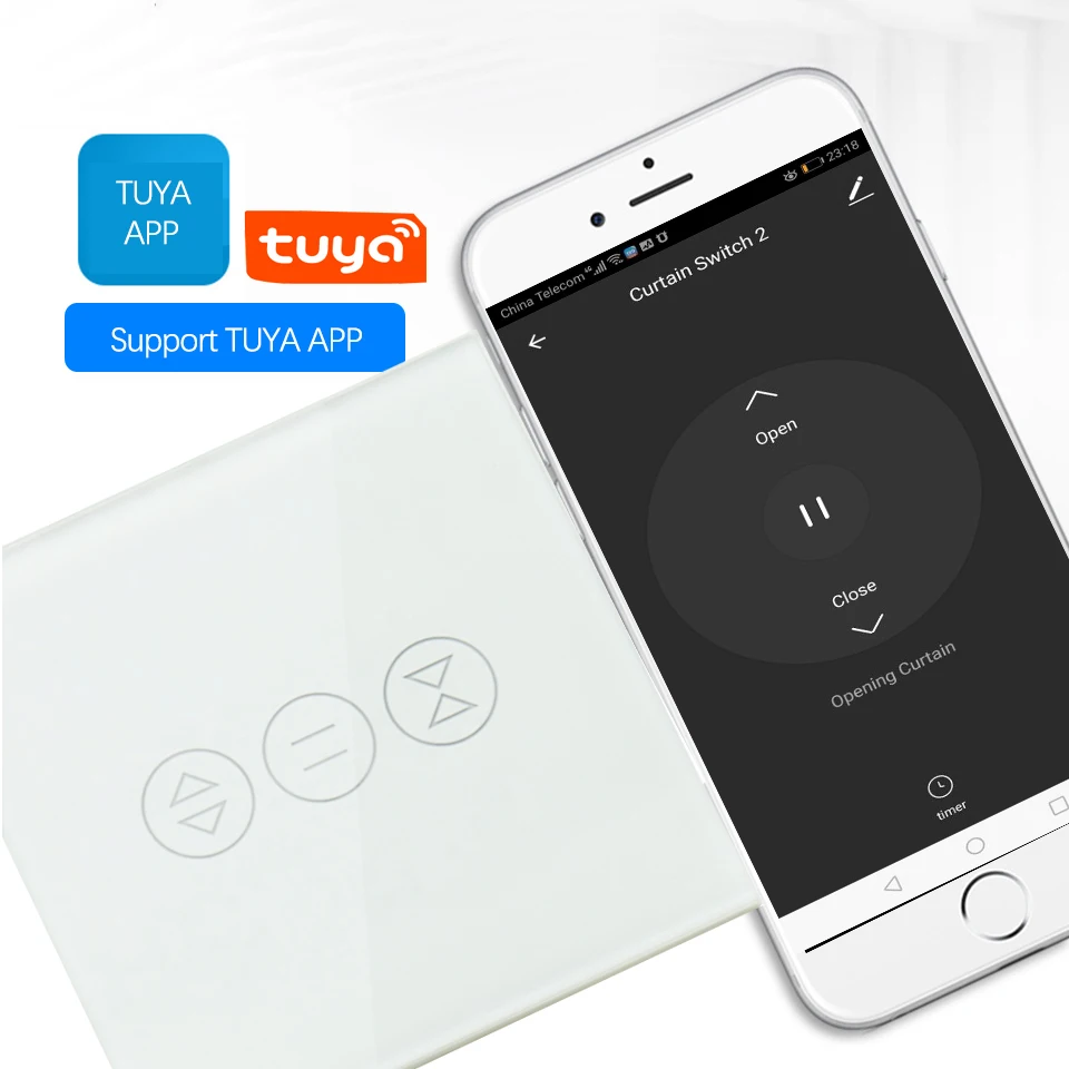 ue inteligente wifi interruptor de cortina para 04