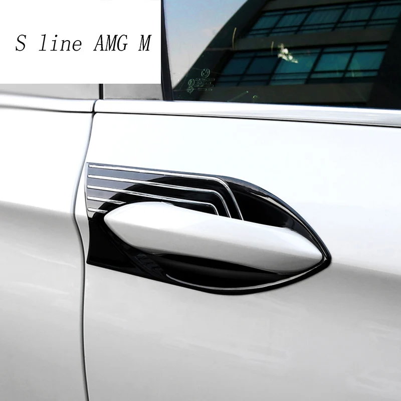 Автомобильный Стайлинг для BMW 5 серии F10 2011- наружная дверная ручка Накладка дверная чаша наклейки декоративные авто аксессуары