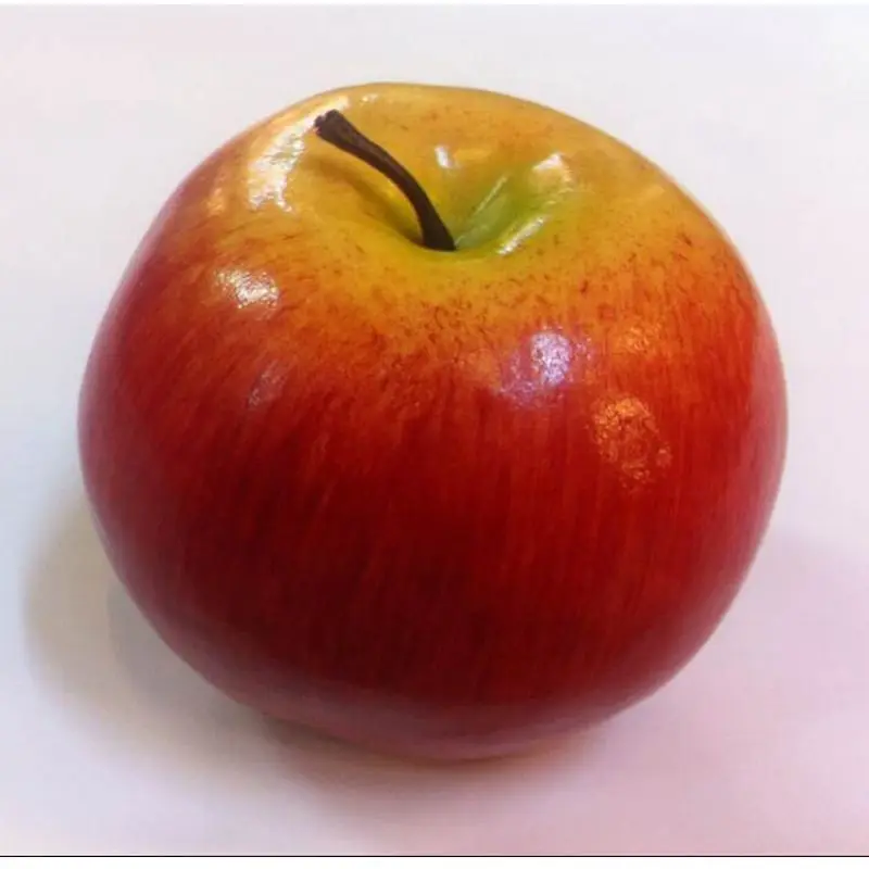 2Pcs Decorative Artificial Fruits And Vegetables Model Foam Apple DIY
