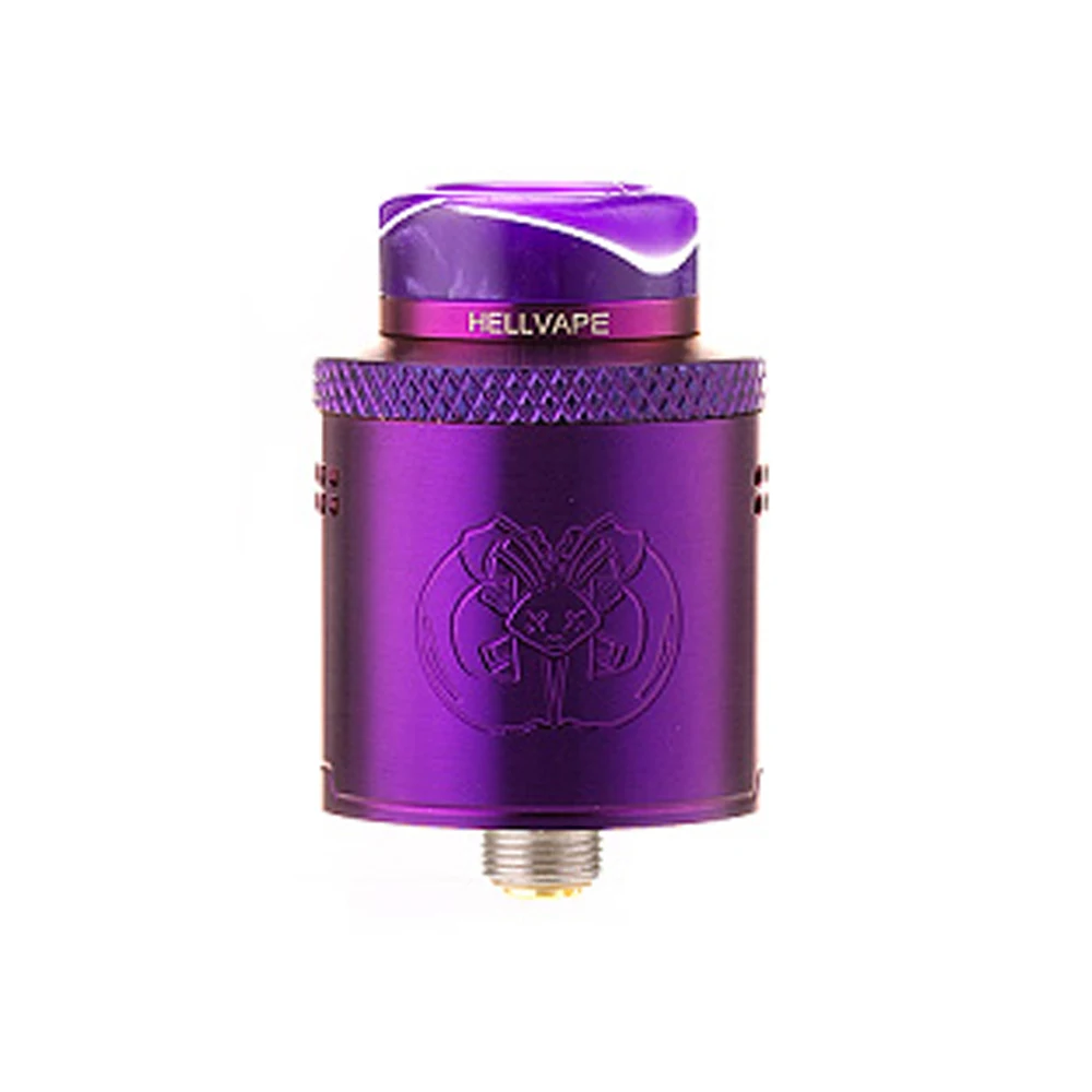 Горячая Распродажа Hellvape Drop Dead RDA 24 мм Диаметр с 14 боковыми отверстиями для воздушного потока& BF Squonk Pin VS Dead Rabbit SQ RDA электронная сигарета - Цвет: Фиолетовый