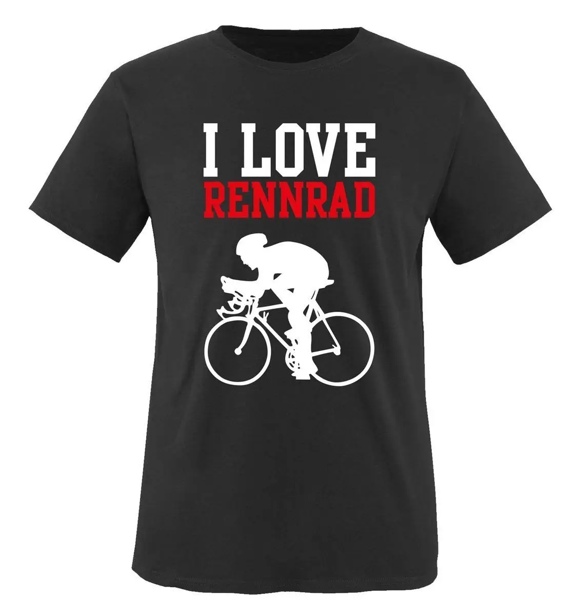 Moda 100% Cotone Vendita Calda Estate I Love Rennrad - Herren T-Shirt Tee Shirt