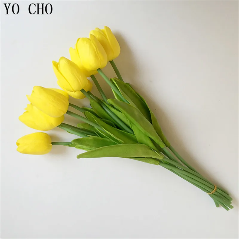 YO CHO 21 шт./лот искусственный цветок букет невесты сделай сам настоящие сенсорные