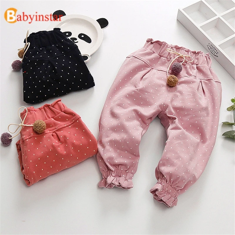 Babyinstar Baby Girls Pants Kids Girls Trousers Children Star Print Pencil Pants Toddler Pants Baby Girls Clothing Kids Pants
