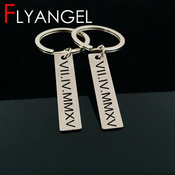 

2pc Fashion Keyring Engraved Lover Keychain High Quality Key Holder Car Key Tag For Lover Couples Cute Keychain Gifts Bag Charm