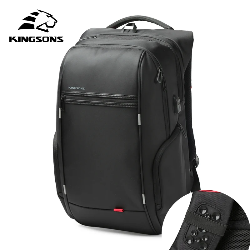 Kingsons USB зарядка Anti Theft рюкзаки Для мужчин Путешествия Водонепроницаемый школьные