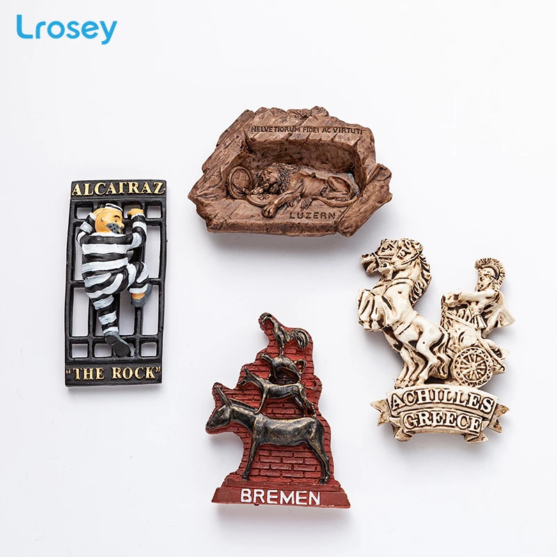 

European retro Fridge Magnet 3D travel souvenirs hand gifts DIY small ornaments home decoration accessories refrigerator magnets