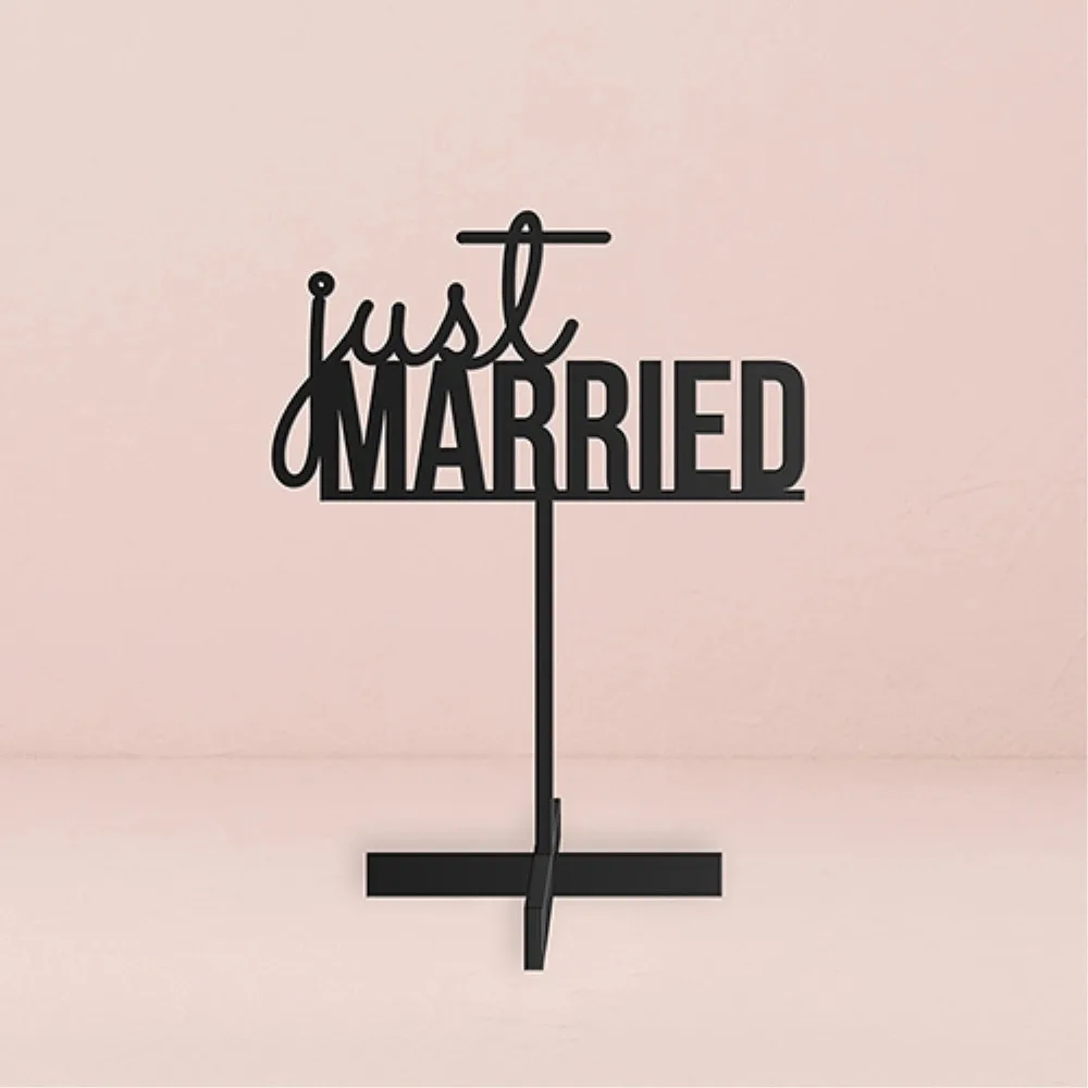 Свадебный знак для стола, белый или черный акриловый знак для свадьбы