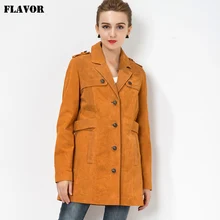 S-4XL Женская куртка из натуральной кожи, Тренч из свиной кожи, джинсовая куртка, ветровка, пальто для женщин, тонкая куртка из натуральной кожи, большие размеры