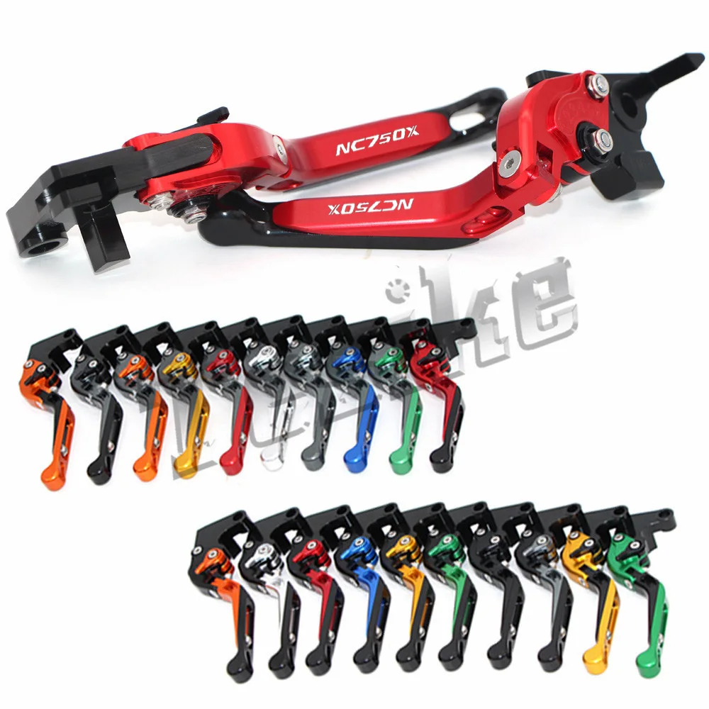 

CNC Brake Clutch Levers Motorcycle For HONDA NC 750 X NC750X NC 750X 2016 2017 Foldable Extendable Logo (NC700X)