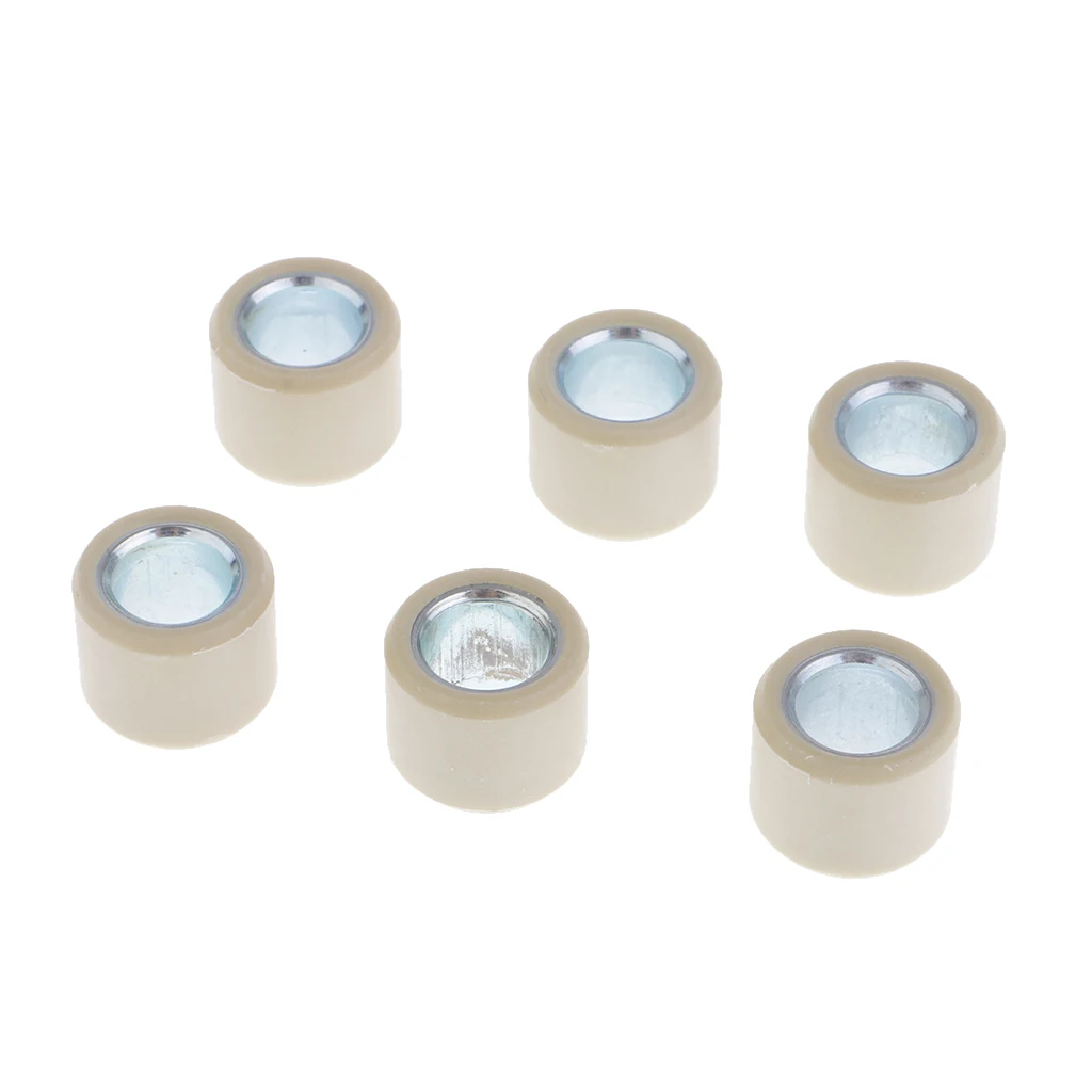 

6 Pieces Variator Rollers Roller Weights 6.5g 16x13 For GY6 50CC 80CC Engine Scooter Variator Roller Weights