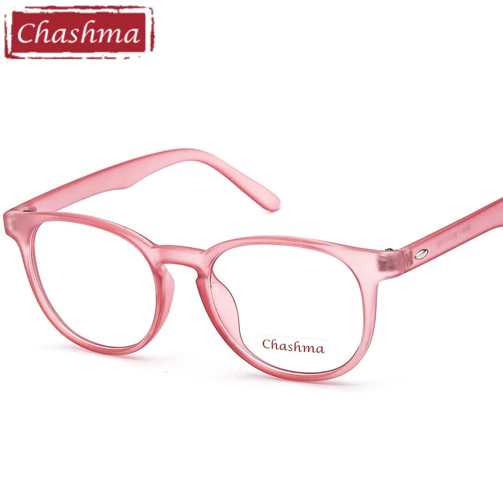 

Chashma Brand New Korea Star Men and Women Round Optical Eyewear Pink Myopia Glasses Frame