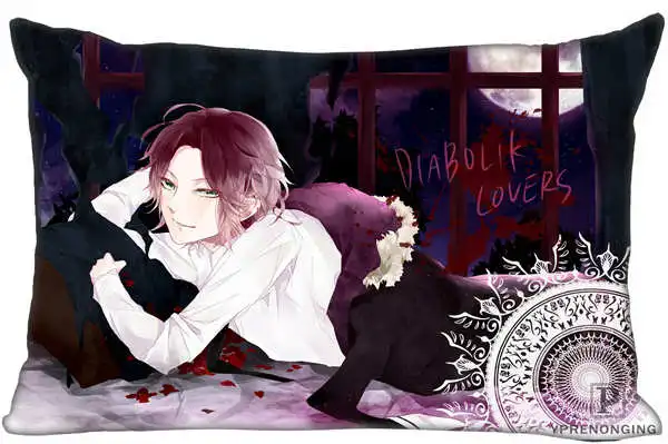 На заказ Diabolik. Lovers. Привидениями. Темные прямоугольные Наволочки на молнии Наволочки 35x45,40x60 см(односторонний принт) 180516-15 - Цвет: Rectangle Pillowcase