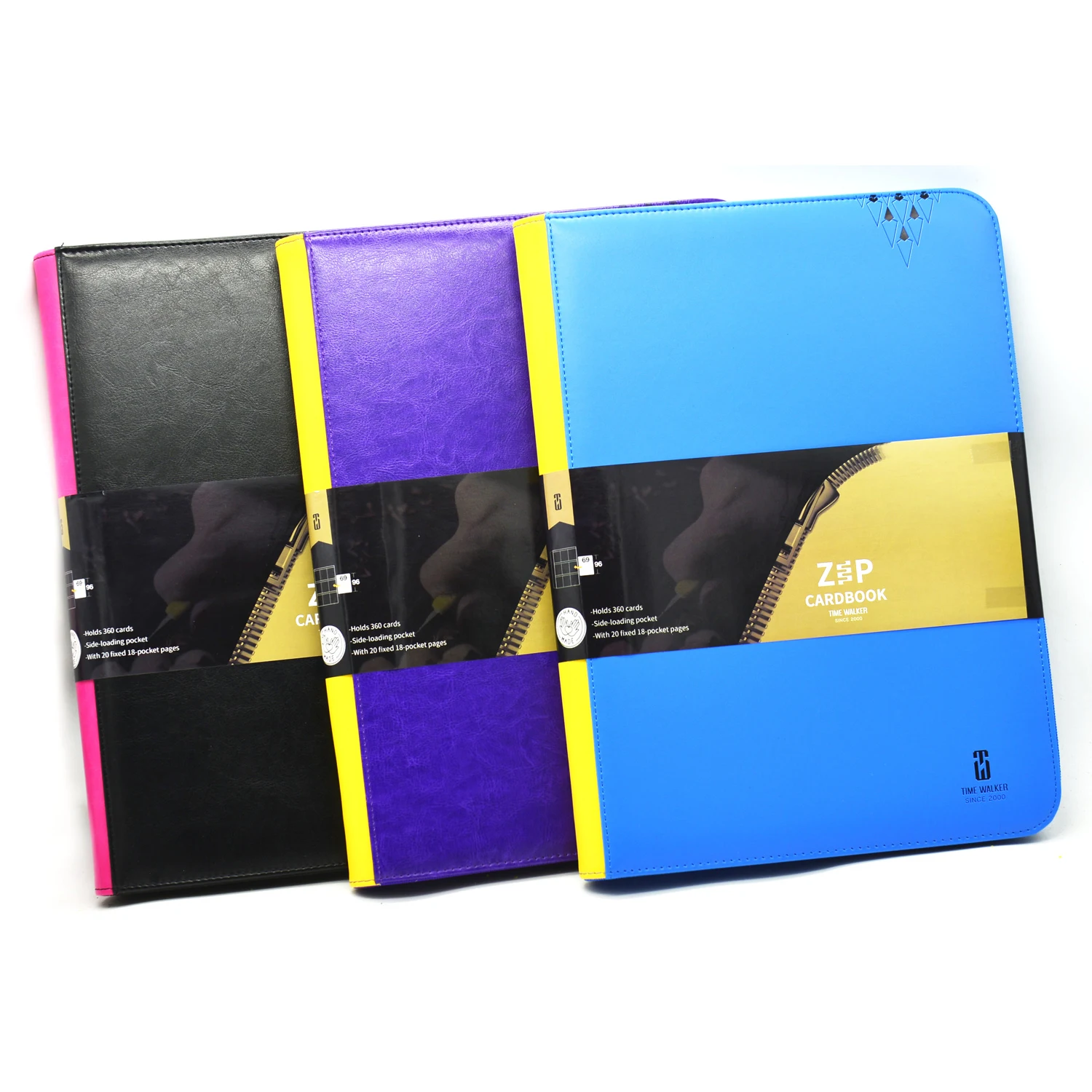 

TW Fixed Zipper Cards Album Storage Book Hold 360 Single Cards Game Album for MGT/YU-GI-OH/Poke/FOW Prevent Cards Flip 20 Pages