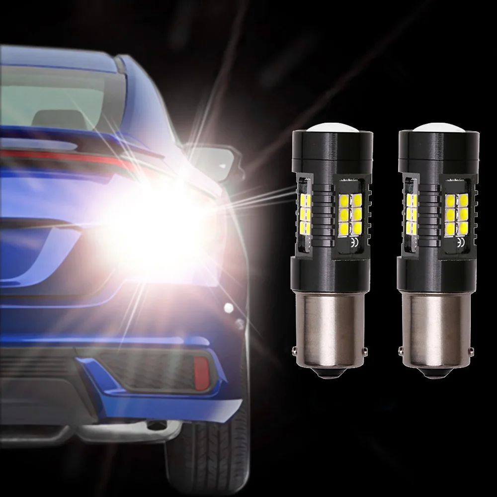 2 шт. 21 LED SMD 3030 лампа 1156 1157 H7 H4 H8/H11 9005 9006 супер яркий автомобильный DRL сигнал