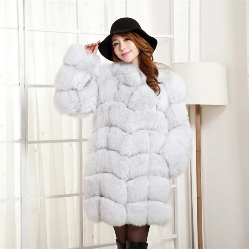 Женская зимняя меховая куртка с длинным рукавом VK1473|real fox fur coat|real furreal |