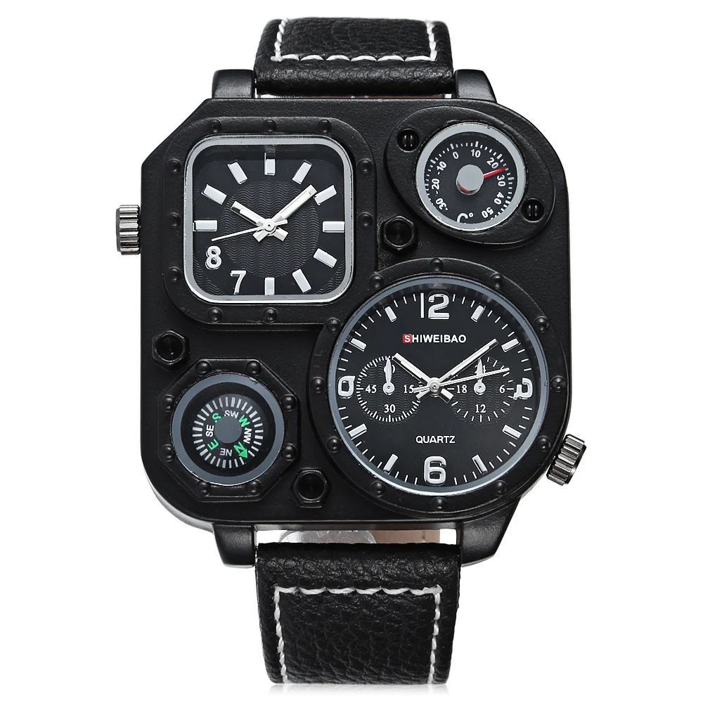 DUAL TIME ZONES ARMY MILITARY WATCHES FOR MEN QUARTZ WATCH FREE SHIPPING LUXURY BRAND DZ CLOCK MAN (7)