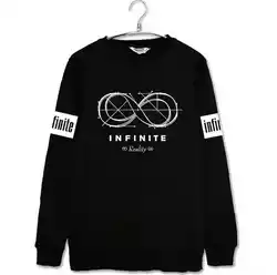 Мода Infinite 5th мини-альбом же Круглая горловина толстовки KPOP INFINITE реальности пуловер Толстовка Большие размеры унисекс polerones