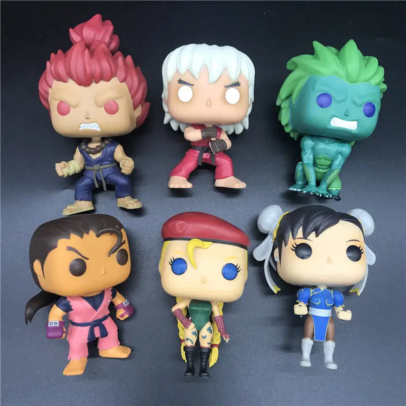 Pops игры бойцы персонаж Модель улицы игрушка бланка/Камми/акума/VIOLENT KEN/CHUN