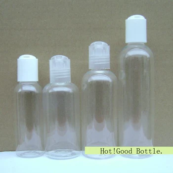 

Free shipping 60ml transparent empty pet lotion cream bottle with disc top , 4oz plastic bottles containers 40pc/lot