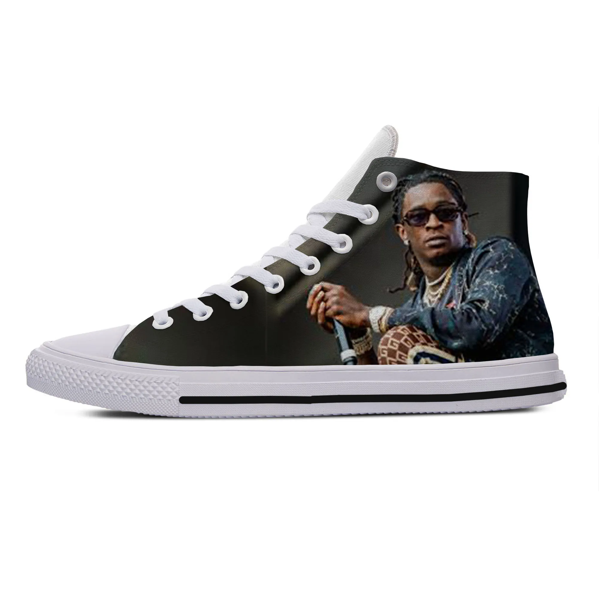 

2019 Hot Cool Fashion High New Summer Sneakers Handiness Casual Shoes 3D Printed For Man Woman Hip Hop Rap Young Thug