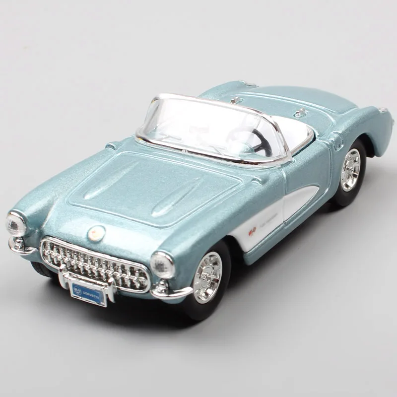 1/43 классический мини 1957 Chevrolet Corvette C1 Diecasts& Toy Vehicles масштабные Машинки Игрушки миниатюры модель для взрослых коллекция хобби