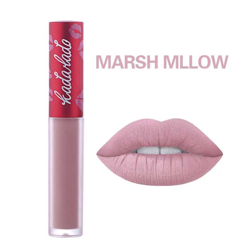 16 KADALADO Марка Make Up Водонепроницаемый Обнаженная помада долговечная жидкость матовый комплект помад блеск для губ, косметика блеск для губ - Цвет: 16