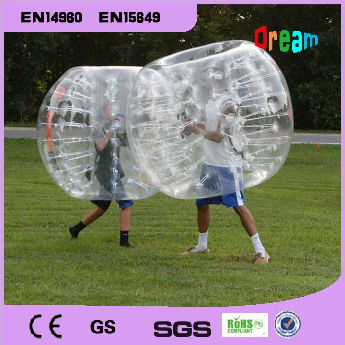 

Free Shipping 1.2m 0.8mm TPU Inflatable Zorb Ball Bubble Soccer Ball Inflatable Human Hamster Ball Bumper Ball For Kids
