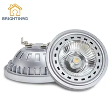 G53 AR111 QR111 ES111 светодиодная лампа точечные светильники светодиодная движущаяся головка COB Прожекторы света DC12V AC85-265V 12w 15w алюминиевый сплав холодный теплый белый свет высокая мощность яркость