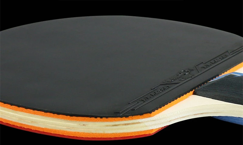 2 قطعة/المجموعة الكلاسيكية 5 رقائق طاولة خشبية صلبة مضارب التنس مزدوجة الوجه البثور في المطاط تنس طاولة الخفافيش