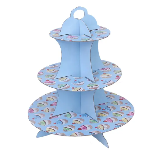 sdfc 3 tier kuchen muffin kuchen standplatz halter papier geburtstags party hochzeits dekor blau mit kuchen - Bastelpapier Muster sdfc 3 tier kuchen muffin kuchen standplatz halter papier geburtstags party hochzeits dekor blau mit kuchen - Bastelpapier Muster