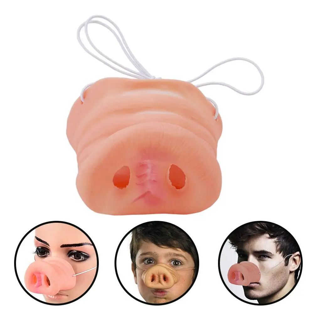 

Cute Halloween latex pig nose pig nose With Elastic Band Nose Costume Animal Funny Mask Halloween Party Prop Drops Shipping