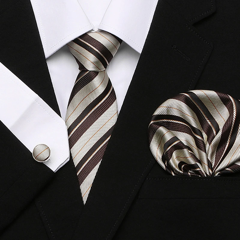 

Multicolor Brown Gold Yellow Navy Blue Pink White Beige Floral Mens Ties Necktie 100% Silk Tie Set Hanky Free Shipping Wholesale