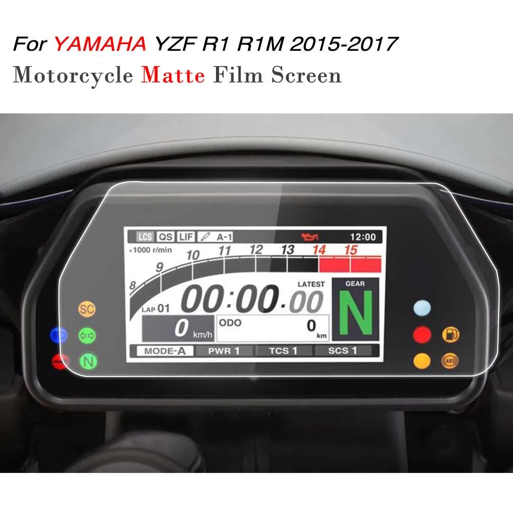 

KEMiMOTO For YAMAHA YZF R1 R1M 2017 Cluster Scratch Protection Speedometer Film Screen Protector R1 YZF-R1 R1M 2015 2016 2017