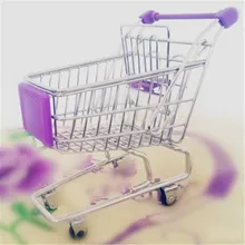 Креативная мини-тележка супермаркета, маленькая модель, детские металлические игрушки, настольные игрушки из сплава, подарки для детей, 7 цветов