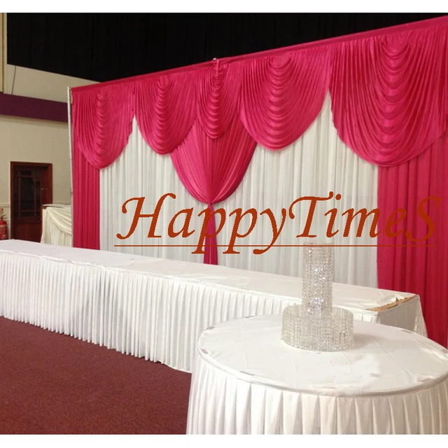 Wedding Decoration Wedding&Party Curtain With Detachable Swag Wedding