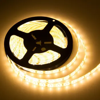 

LED Light Strip Lamp Warm White None Waterproof Strip Indoor LED Strip Lights 16.4Ft 5M 5050 300leds Flexible Rope Lighting