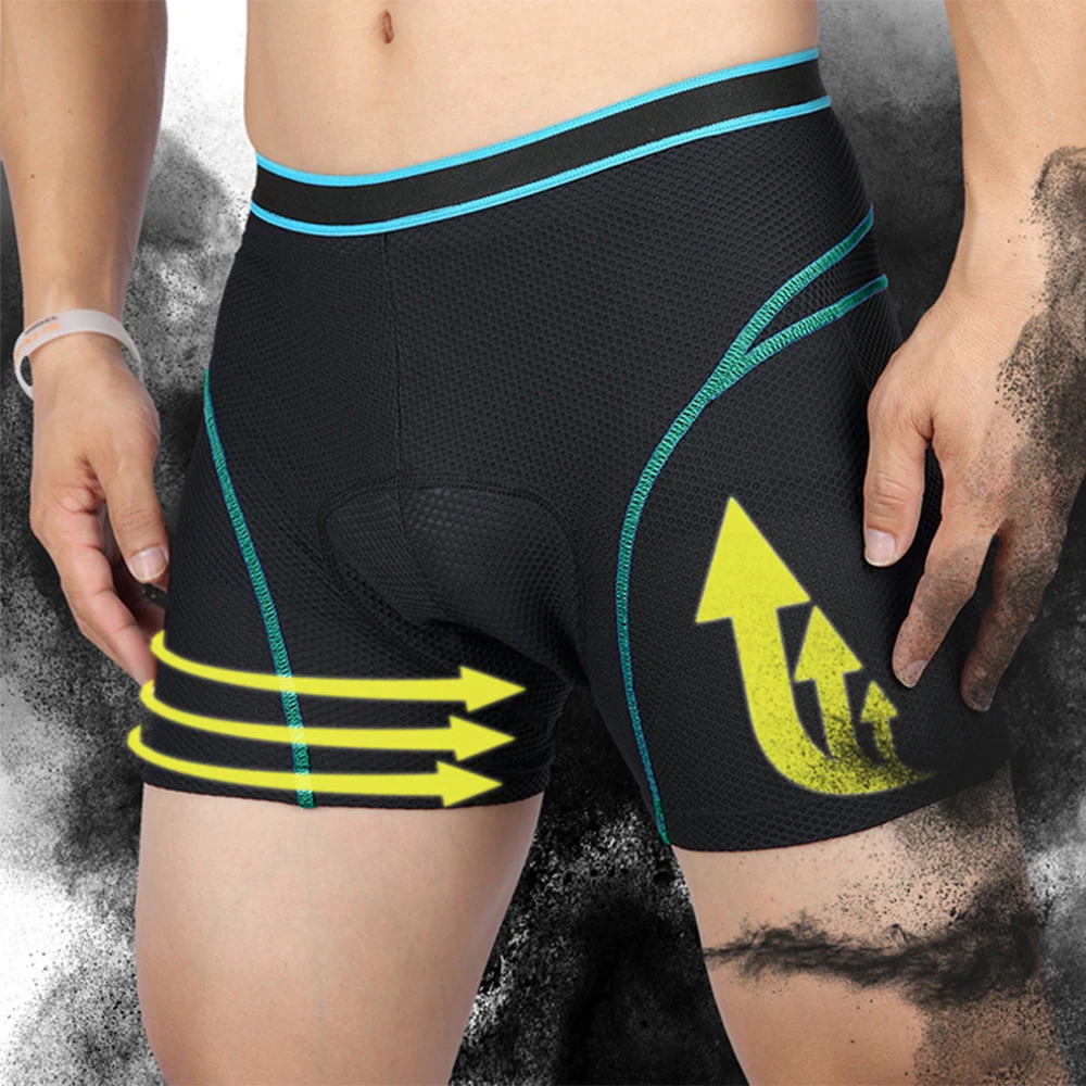Men's Cycling Shorts 3D Padded Bicycle Cycling Underwear Mesh