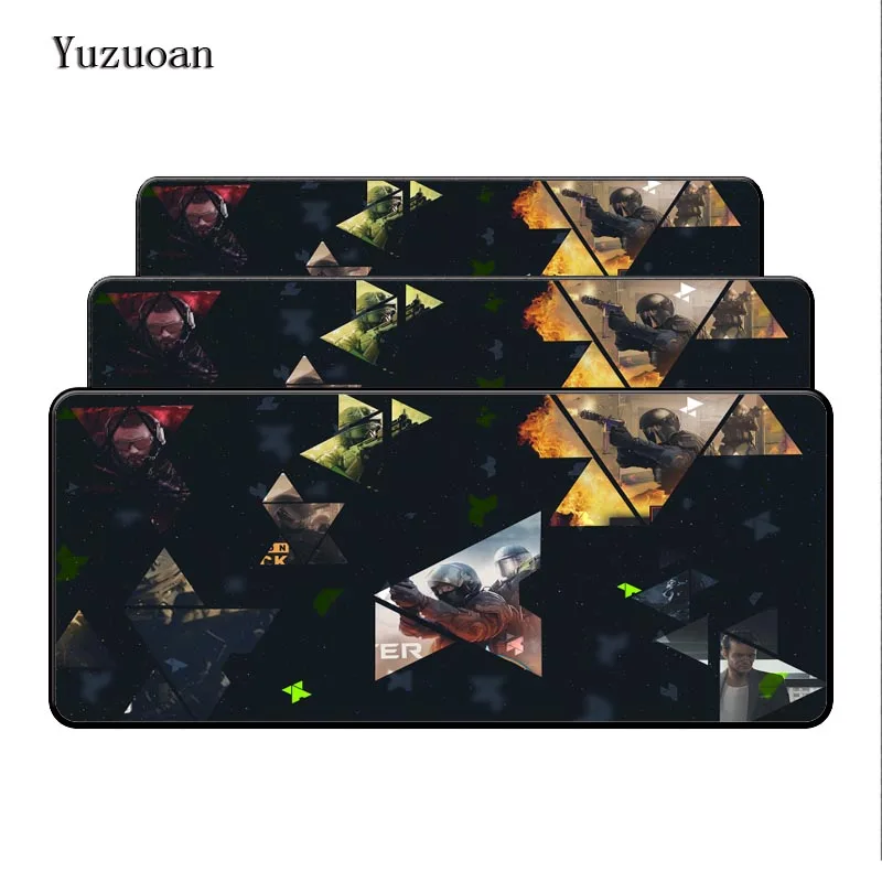 Коврик для мыши Yuzuoan 90x40X5 мм CSGO Counter Strike компьютерный коврик notbook Популярная