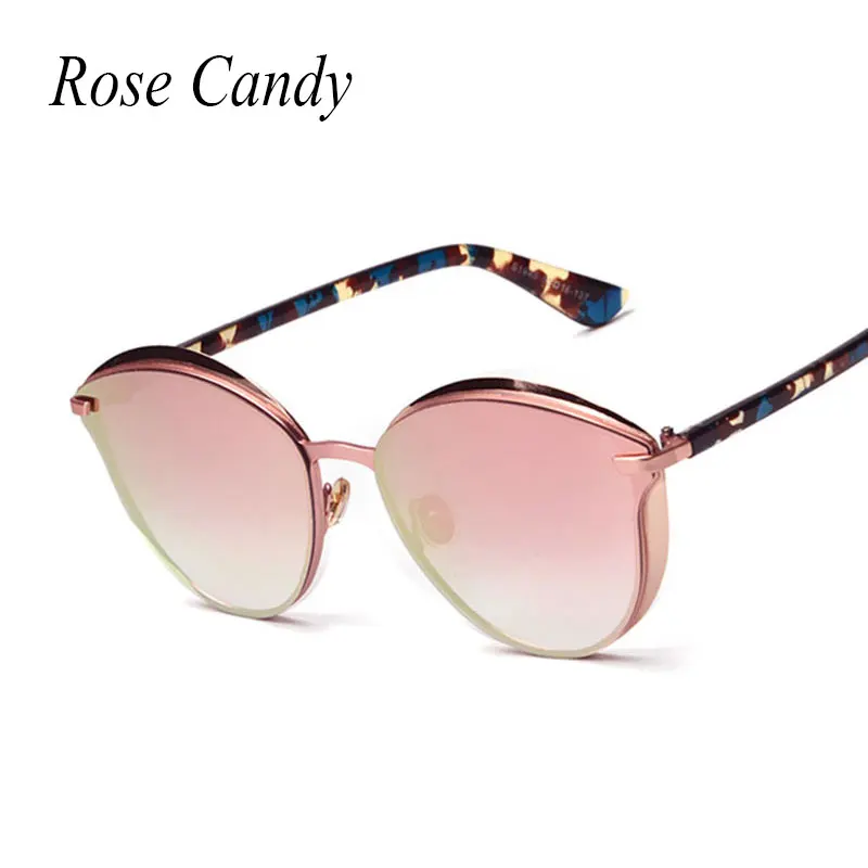 Rose Candy Super Popular Fashion Gothic Cat Eye Sunglasses Women Coating Stereo Sun Glasses Men Driving