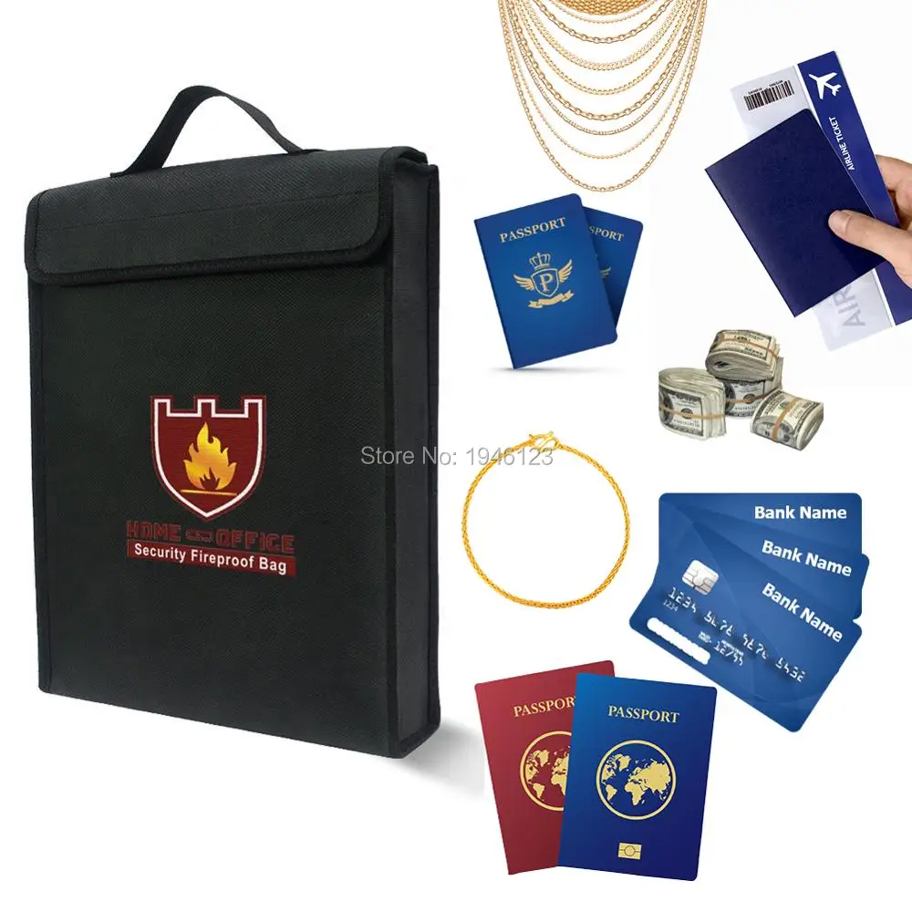 Best Seller Larger Home Safe Security Fireproof Money Bag Larg Fire