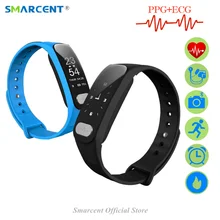 Smarcent Новые смарт-браслет Pulse сердечного ритма Мониторы Фитнес ЭКГ ppg R11 Приборы для измерения артериального давления спортивной деятельности Смарт Группа Браслет