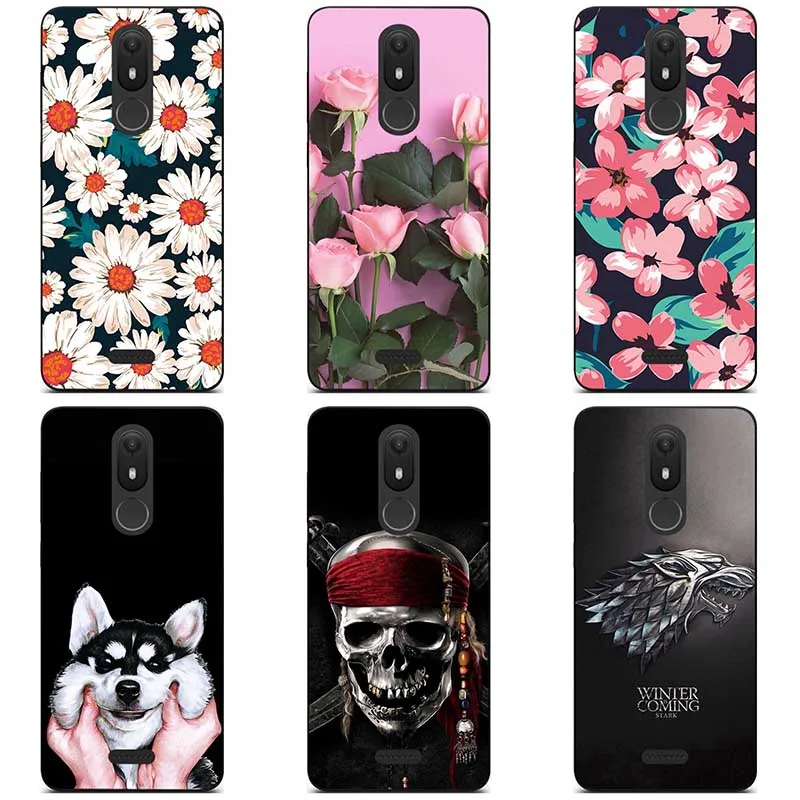 

For Wiko View lite Soft silicone Phone Cases For Wiko View lite Soft TPU Material Back Cover Coque Print painting Flower style