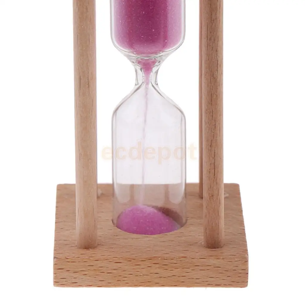 1 Minutes Hourglass Clock Sand Timer For Children Brush Teeth Table Timer Home Decoration Purple