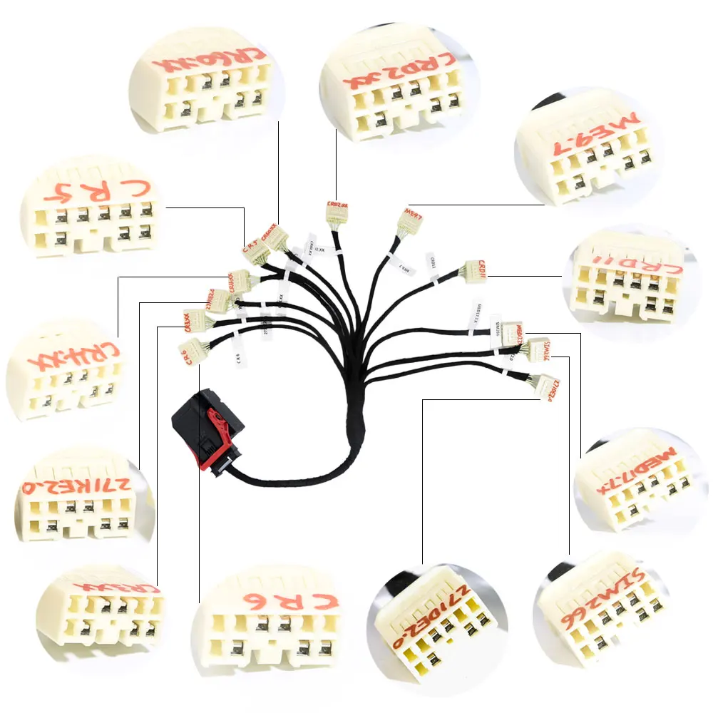 MB ECU тестирование кабеля поддержка для 12 типов может работать с CGDI Prog MB или Xhorse VVDI MB BGA инструмент