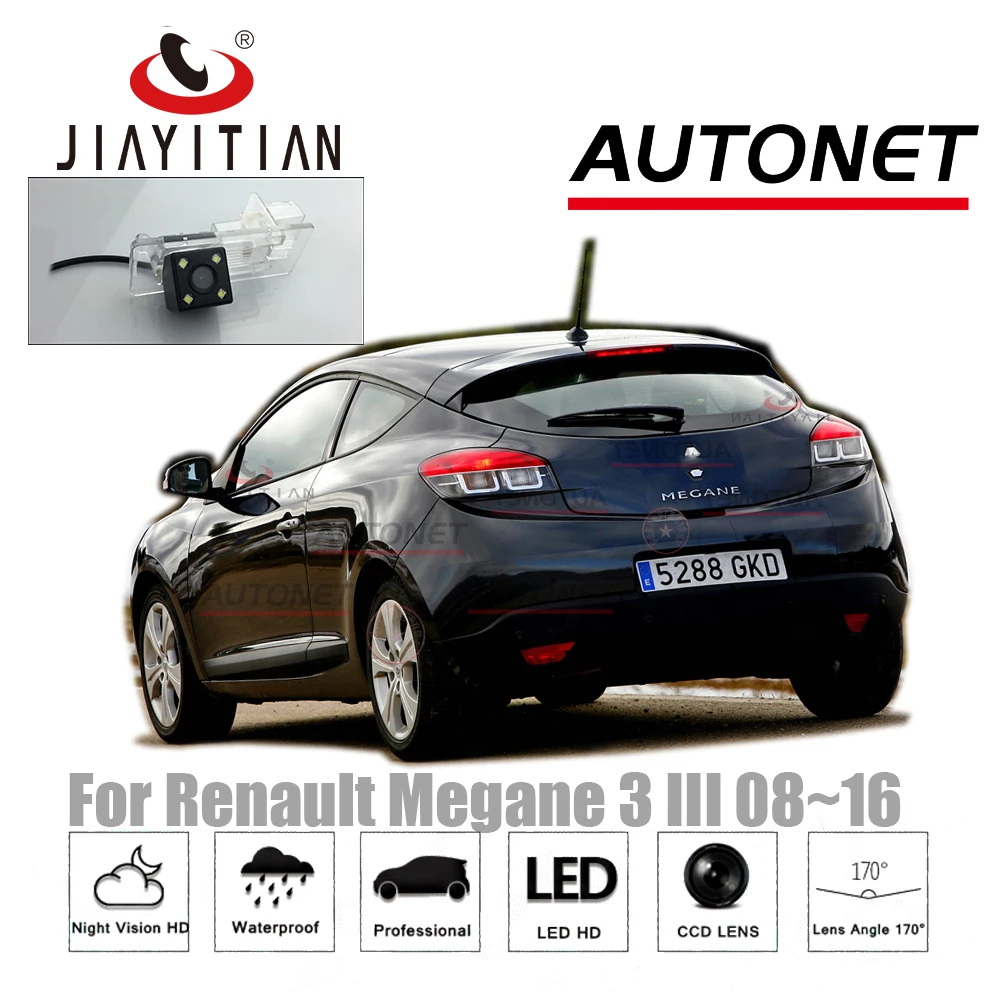 JIAYITIAN Автомобильная камера заднего вида для Renault Megane 3 III 2008~ парковочная камера/CCD/ночное видение/камера номерного знака