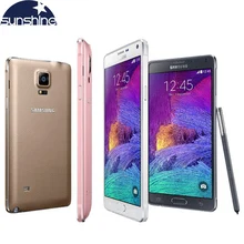 Original Unlocked Samsung Galaxy Note 4 N910 N9100 LTE 4G Mobile Phone 16.0MP 5.7″ 3GB RAM 16G/32GB ROM NFC WIFI Smartphone