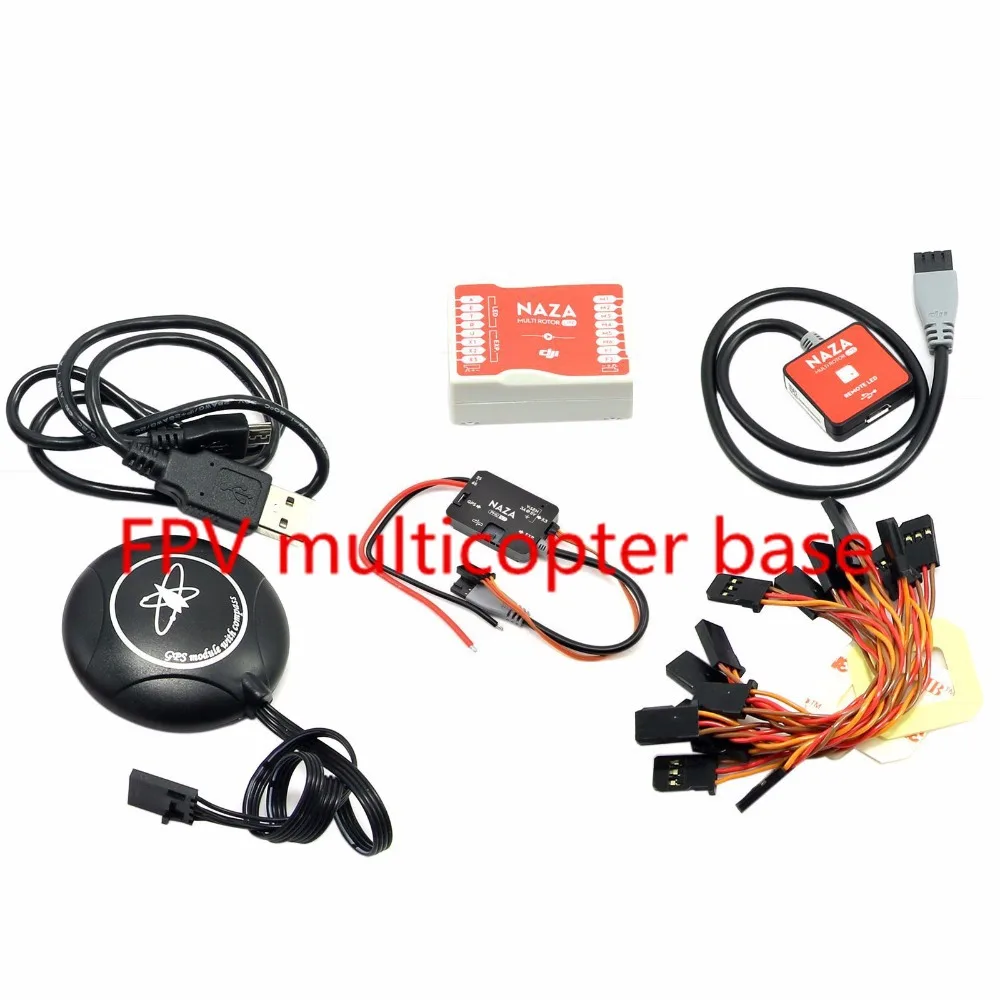 

Naza M Lite Multi Flyer Flight Control Controller w/ PMU Power Module & LED & Cables + M8N 8N GPS for NAZA With Compass