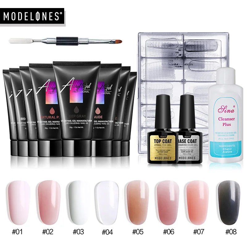 Modelones 30g Poly UV Gel Crystal Extend UV Nail Gel Extension Builder